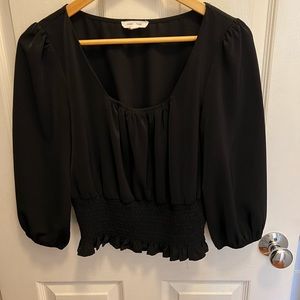 Square neck blouse